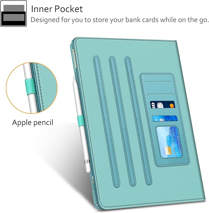Fintie Multi-Angle Case, 2017/2015 iPad Pro 12.9 inch (Old Model) 1st & 2nd Gen Case - [Corner Protection] Folio Stand Cover with Pencil Holder & Pocket, Auto Wake/Sleep, Blossom