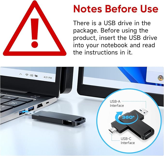 Dopesplay 14.1" Triple Portable Monitor with Case FHD 1920x1200 IPS Laptop Screen Extender Type-C/USB, Plug & Play | Fits 14"-17" Laptops, Compatible with Mac/Windows/Chrome/Switch