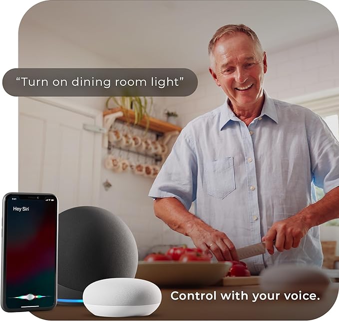 Globe Electric Wi-Fi Smart 4.5W (40W Equivalent) Straight Filament Tunable White Clear LED Light Bulb, No Hub Required, Voice Activated, Energy Star, 2000K - 5000K, Vintage Edison Style, 350 Lumns