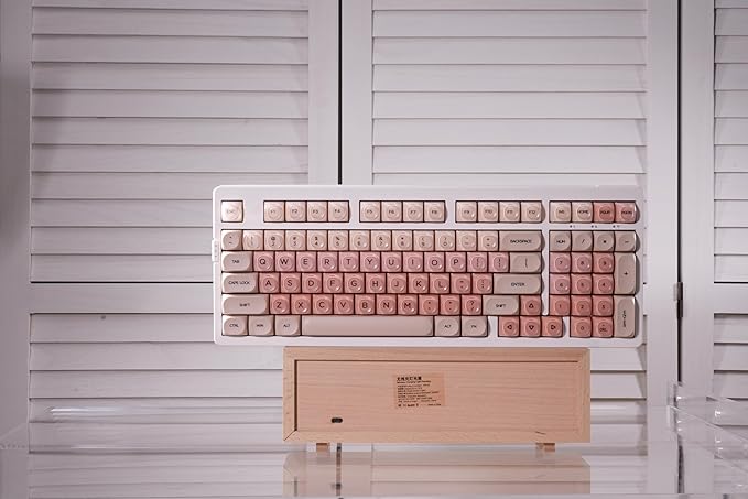 ZORNHER ZH980 Foundation Mechanical Keyboard,95% Pink Creamy Keyboard with Number Pad, Full Size Girly Gaming Keyboard Cute,Jelly MOA Round Profile Keycaps,Creamy Sounding Linear Switches
