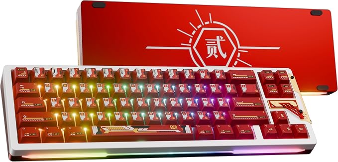 OOCTPK Chilkey Slice68 HE Mechanical Keyboard Gaming Keyboard Wired, 68% Hot Swappable Custom Hall Effect Aluminum Keyboard with Flux Switch, Rapid Trigger, 8K Polling, RGB Magnetic Switch, for PC Mac