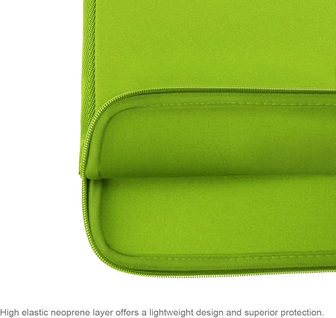 Arvok 11 11.6 12 Inch Laptop Sleeve Case for MacBook Air 12, Water-Resistant Neoprene Notebook Computer Tablet Sleeve, Carrying Bag Cover for Chromebook/HP/Dell/Lenovo/Asus/Acer, Bamboo Green