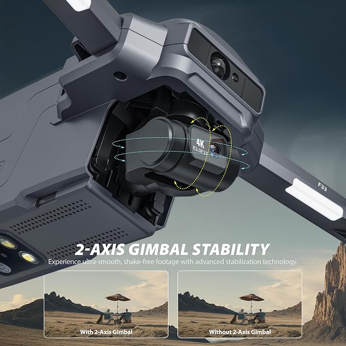 Contixo Drone for Adults, 4K Camera, 2-Axis Gimbal & EIS, Obstacle Avoidance, 5.5" Touch Screen Remote, GPS & Optical Flow, Brushless Motor, 4 Miles Flight & FPV Transmission, 42 * 4 Min Flight Time