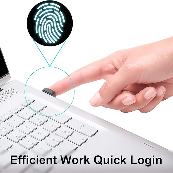 USB Fingerprint Key Reader Window Hello Fingerprint Reader Fast and Accurate Authentication 360 Degrees Detection