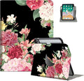 for iPad (A16) 11Th/10Th Generation Case 2025/2022, for iPad A16 Case 11th/10Th Generation 360 Degree Rotating Pencil Holder, Auto Wake/Sleep 4 Viewing Angles Slim Cover, Vintage Flower