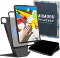 BELLEMOND iPad Case for iPad A16 11" 2025 / 10th Gen 10.9" 2022 | Origami Folio Stand | 6-Mode Foldable, Magnetic Detachable Cover | Mamoru Ori Case | Black & Grey