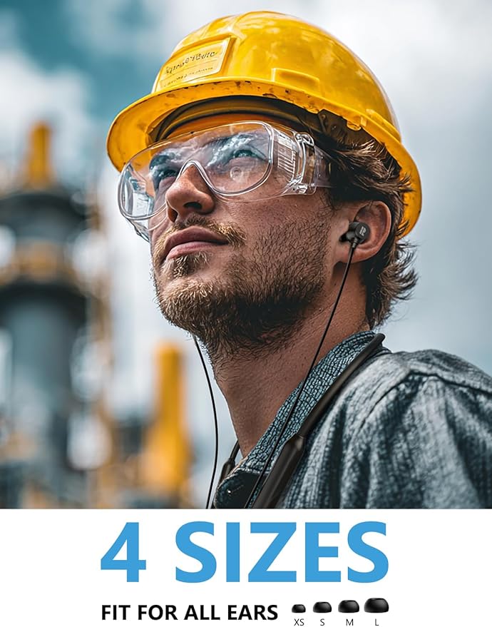 Rythflo Active Noise Cancelling Headphones, Wireless in Ear Neckband Blutooth Headphones with 3 AI Mics ENC, 60Hrs Playtime, V5.3 Multipoint Connection Magnetic Earbuds for Work/Travel/Home/Office