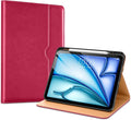VIKESI Case for iPad Air 13 inch (M4) 2026 / (M3) 2025 / (M2) 2024,Premium Leather Folio,Apple Pencil Holder,Auto Sleep/Wake,Stand Cover - Peach