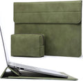 HYZUO 13.3-14 Inch Laptop Sleeve Case with Stand Feature for MacBook Pro 14 M5/M4/M3/M2/M1 2026-2021, MacBook Pro/Air 13.3, 13.5" 13.8" Surface Laptop, HP Spectre X360 13/14, Olive Green