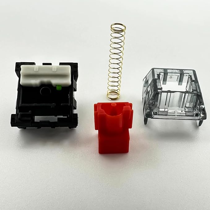 Zjmehty Upgrade Kailh Box V2 Red Switches for Mechanical Gaming Keyboard,5-Pin 40gf Linear/Dust&Waterproof Switches(36pcs,Red)