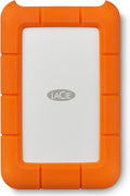 LaCie Rugged 5TB Portable External HDD - USB 3.0/2.0 Compatible, Shock/Dust/Rain Resistant for Mac & PC, Orange, Grey