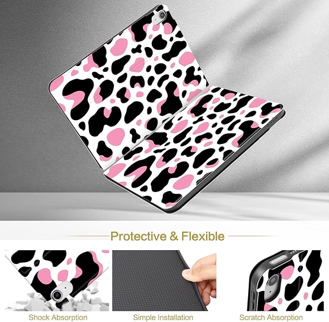 Lokigo Case for iPad 11 inch (A16) 2025, for 10th Generation Case 10.9'' 2022, Multi-Angle Viewing iPad 11th/10th Gen Protective Cover with Auto Sleep/Wake, for Women Men, Black Pink