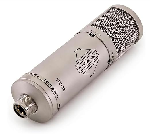 SONTRONICS STC-3X Professional 3-Pattern LDC XLR Studio Condenser Microphone. Broadcast, Podcast & Recording Vocals. Shock Mount, Pop Shield & Cable. Lifetime Mic Warranty - Designed in UK – Silver