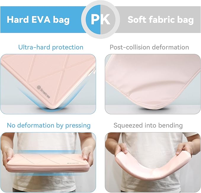 Smatree Hard EVA Protective Sleeve Compatible for 15.6 inch ASUS Vivobook 15X OLED, for ASUS P1512/M515/L510/F515, for Vivobook Pro 15 OLED, for ASUS Vivobook 15/S15 Case, Pink (X8274P)