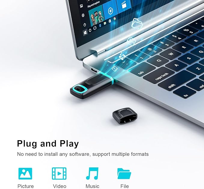 RAOYI 10 PCS 64GB USB 2.0 Flash Drive Thumb Drive Memory Stick Jump Drive Zip Drive for Data Storage and Backup (10 Pack, Cyan)