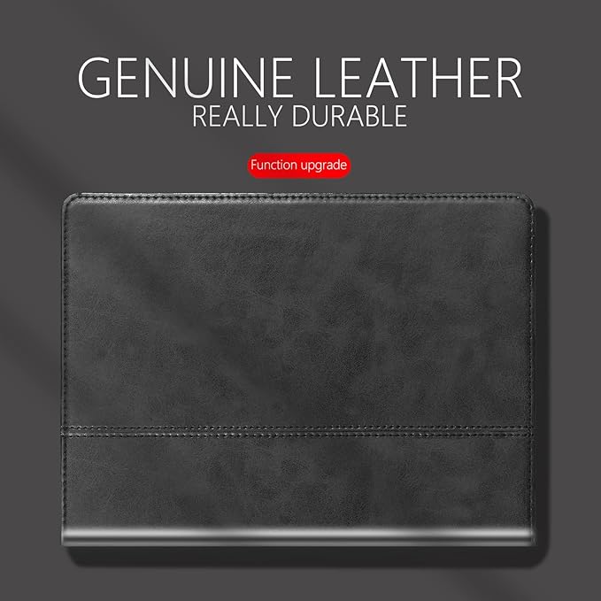 for Ipad Pro 12.9 inch Case 1st/2nd Gen 2015/2017 Old Model Genuine Leather Cover Protective Shell,Auto Wake/Sleep.Black