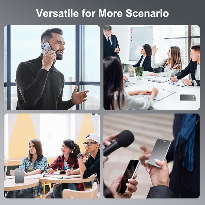 AI Voice Recorder with Transcribe,Mind Mapping & AI Summary,Supports 118+ Languages,APP Control,Compatible with GPT-5 Compatible,64GB Audio Recorder for Lectures,Phone Calls, Meetings,Interviews