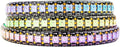 BTF-LIGHTING WS2812B IC RGB LED Strip,UL Listed,Pure Gold Wires,DC5V 3.28FT 144LED 5050SMD,Individually Addressable,Flexible for DIY Chasing Full Color Project,3M Tape,IP65(No Adapter or Controller)
