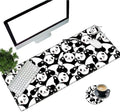 Desk Pad Mat Large Mouse Pad XL Extended Mousepad Gaming with Cute Panda 31.5" *11.8" Huge Mouse Pads for Computer Laptop Home Office