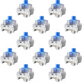 Zhouwang 36PCS Blue Clicky Mechanical Keyboard Switches,3-Pin Hot-Swappable Pre-Lubricated Switches with 1 Kailh Switches,Crisp Click Sound,for Gaming Keyboards & 3D Print Accessories