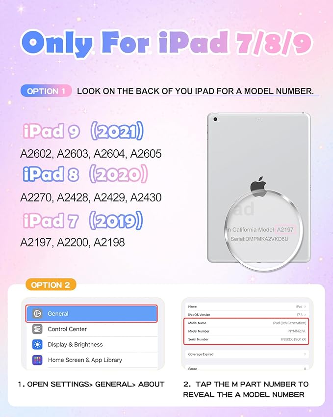 Uppuppy for iPad 9th/8th/7th Generation Case 10.2 Inch - Cute Girls Kawaii Girly 3D Cartoon Teen Case with Rotating Stand & Strap Soft Silicone PK Unicorn Cover for iPad 7/8/9 Gen 2021 2020 2019 Funda