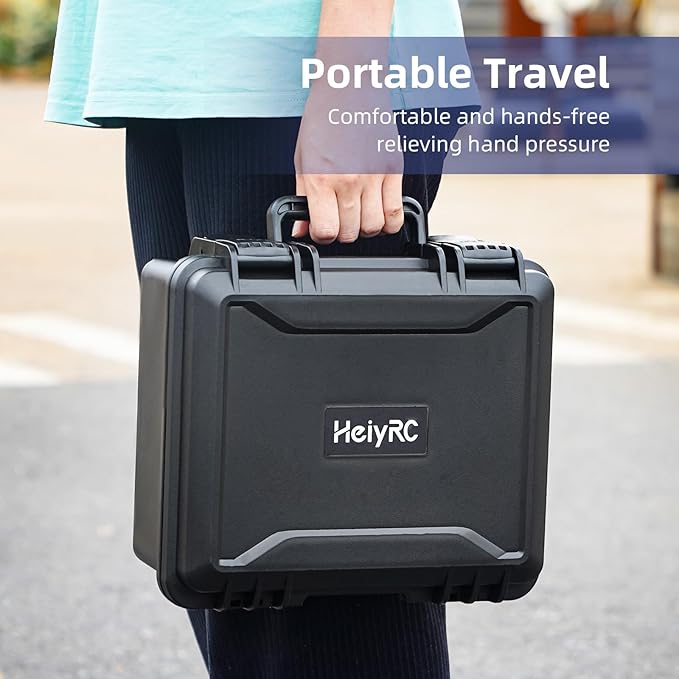 HeiyRC Mini 2 SE 4K Case, Waterproof Carrying Hard Case Hardshell Portable Travel Box for DJI Mavic Mini 2 SE/4K/2 Fly More Combo for Specta Drone Accessories