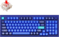 Keychron Q5 Wired Custom Mechanical Keyboard Knob Version, 96% Layout QMK/VIA Programmable with Hot-swappable Gateron G Pro Red Switch Double Gasket Compatible with Mac Windows Linux - Navy Blue A
