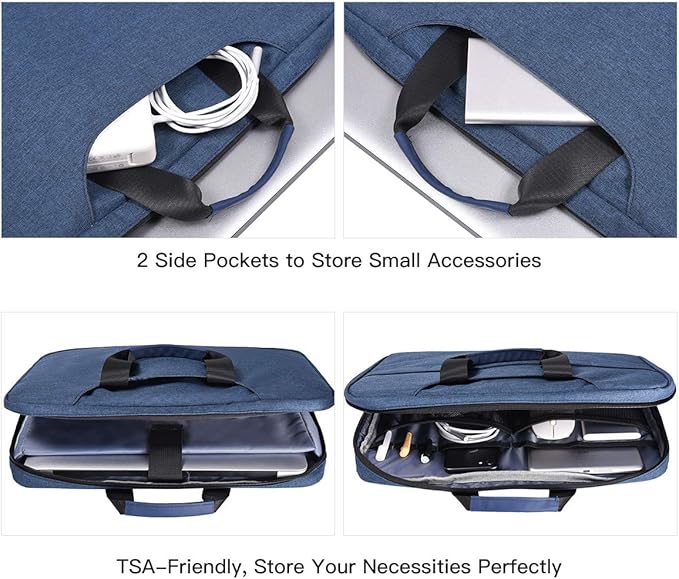 14-15 Inch Laptop Sleeve Case Men Women Bag for MacBook Pro 14 M5/M4/M3/M2, Macbook Air 15 M5/M4/M3, HP Pavilion/Chromebook 14, Dell Inspiron 14, Lenovo Acer ASUS Chromebook 14, Surface 15 Case,Blue