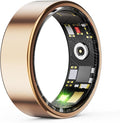 Smart Health Ring, Fitness Tracker with Heart Rate, Blood Oxygen, Blood Pressure, Sleep & Step Monitoring, Waterproof, Compatible with iOS & Android, No Subscription Required (Rose Gold, 10)