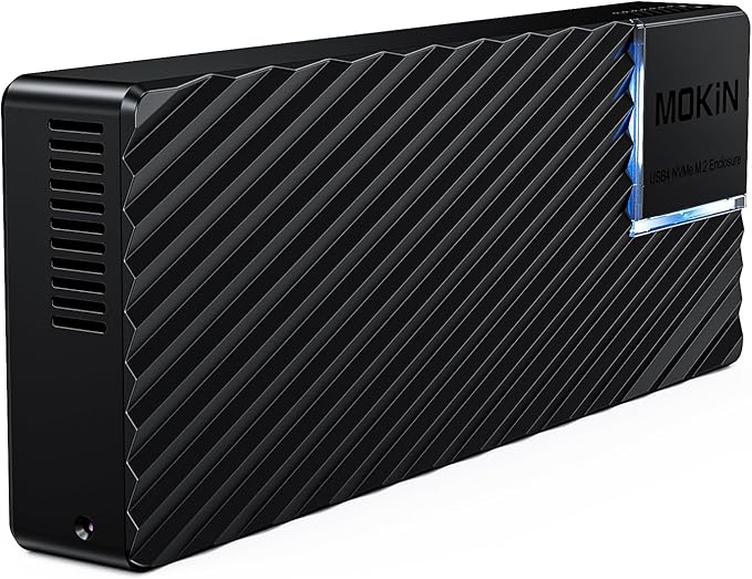 M.2 NVMe Enclosure,40Gbps M.2 Enclosure SSD Enclosure Compatible for M4/Pro/Max MacBook Mac mini,Support SSD Size 2230/2242/2260/2280 B+M M-Key PCIe Compatible with Thunderbolt 3/4/USB4/3.2/3.1