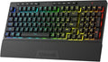 Redragon K515 PRO Shiva RGB Wireless Membrane Gaming Keyboard, 98 Keys Mechanical-Feel Keyboard w/Smooth Linear Switch, On-Board Macro & Multimedia Keys, Detachable Wrist Rest, Software Supported