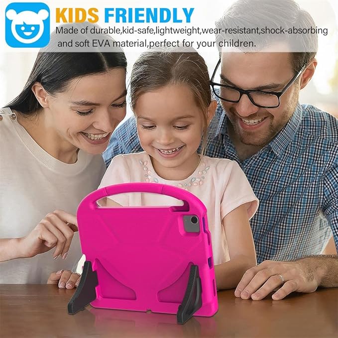 SUPLIK Kids Case for iPad Air 5th/4th Generation (10.9 inch,2022/2020), Built with Screen Protector, iPad Air 5 Kidproof Case with Handle Stand for Apple iPad Air 4/5&Pro 11 Old Version, Pink&Purple