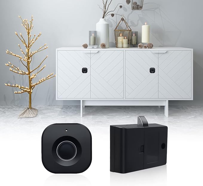 Bluetooth Fingerprint Cabinet Lock, Smart Biometric, Keyless Hidden, Child Safety Electric Lock