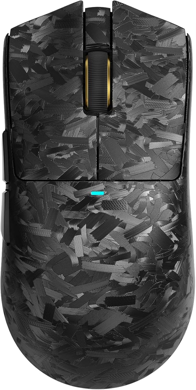 ATTACK SHARK X11 Ultra 8K Carbon Fiber Wireless Gaming Mouse,Nordic 54L15 MCU,PAW3950MAX Sensor,59g Superlight,42000 DPI,BT/2.4Ghz/Wired Mouse with 100 Million Clicks,Programmable for Pc/Mac,Black