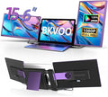 15.6" Laptop Screen Extender Monitor - Detachable Triple Monitor FHD 1080P IPS 120% sRGB 235° Rotation Travel Extra Screen Compatible with Wins Mac Chrome Dex Fits 13-17" Laptop