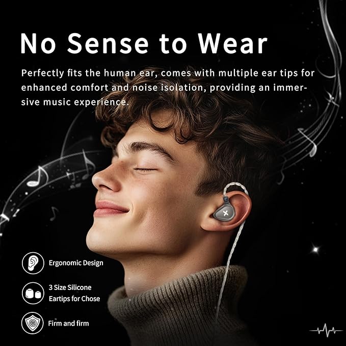 DUNU Titan X IEMs Gaming Earbuds, 10mm Dynamic Driver in-Ear Monitor, HiFi Wired IEM Earphones with OCC Silver-Plated Cables, Alloy Cavity IEMs for Stage Performance/Gaming/Music (3.5mm)