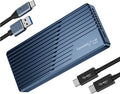 fanxiang 40Gbps M.2 NVMe SSD Enclosure with Cooling Fan, Compatible with USB4/3.2/3.1/3.0, Thunderbolt 3/4, USB Adapter/Reader, Supports M Key and Size 2230/2242/2260/2280 SSDs, MP400