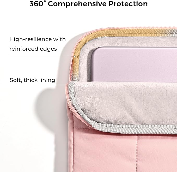 EooCoo for MacBook Neo Case 13 inch 2026 Model A3404 with A18 Pro chip, Hard Shell Case & Sleeve Bag & Type C & Keyboard Skin & Screen Film Laptop Accessories, Matte Blush