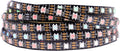 WS2812B IC RGB 5050SMD ECO Individual Addressable LED Strip Light, 16.4FT 300LED 60LED/m Flexible Full Color IP30 DC5V Black PCB for DIY Project (No Power Adapter or Controller)