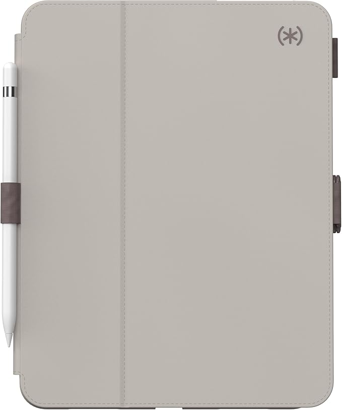 Speck Case for iPad Pro 10th Generation 10.9 Inch - Drop & Camera Protection, Slim Multi Range Stand, Apple Pencil Holder - Beech Grey/Cinnamon Biscuit