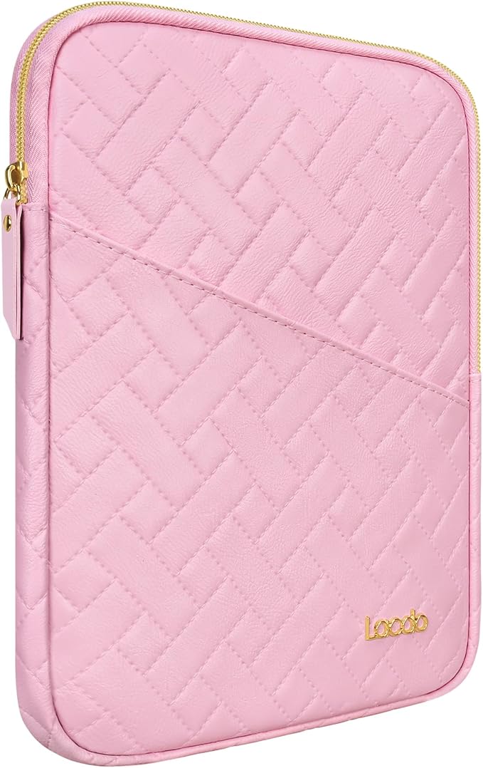 Lacdo Tablet Sleeve Case for 11 inch iPad A16 / 11 inch iPad Air M4 M3 M2 / 11" iPad Pro M5 M4 / 10.9" iPad/ 10.2" iPad /10.9" ipad Air, 11" Samsung Galaxy Tab A9+ Bag, Fit Magic Keyboard, Sakura Pink