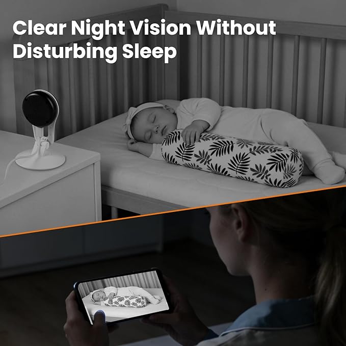 2 Pack Indoor Camera for Pet & Baby Monitoring, 2K Clear View, Motion Alerts & Night Vision, 2-Way Audio, Easy Setup Home Security Cam, Alexa & Google Home Compatible, 2.4G Wi-Fi only