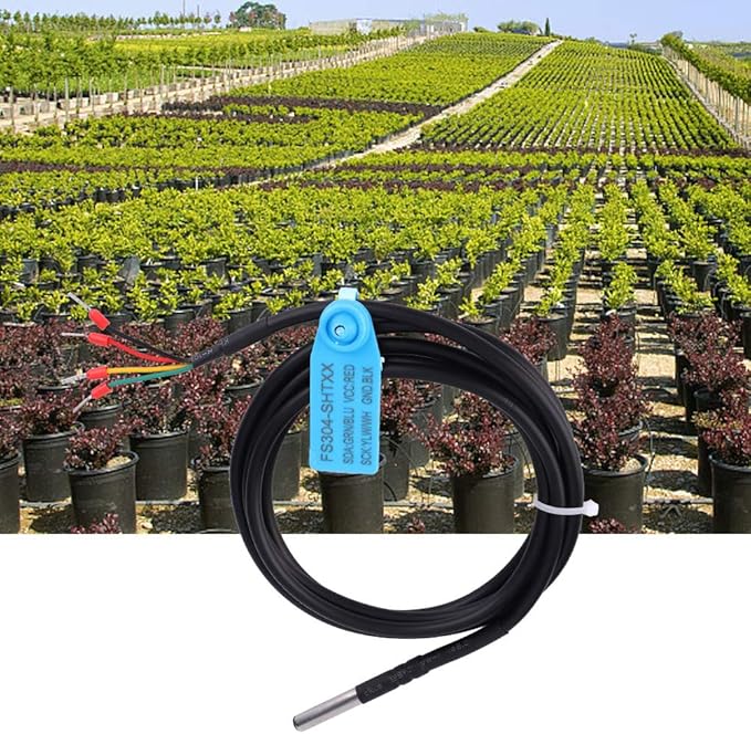 Digital Temperature Humidity Sensor Probe, Waterproof Humidity Sensor, Humidity Monitor with Stainless Steel Case for Farm.(SHT35)