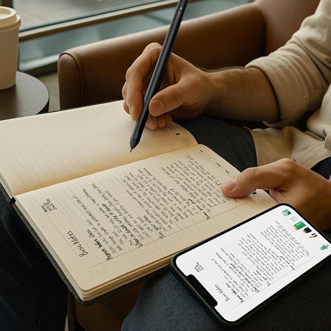 Digital Notebook Smart Pen Set | Real Time Sync from Paper to App, Bluetooth Pen with OCR and Audio Recording | Gift for Students, Creators & Professionals