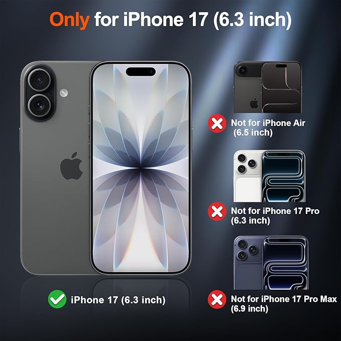 SUPFINE Magnetic for iPhone 17 Case (Compatible with MagSafe)(Military Grade Drop Protection) Translucent Matte Shockproof with Anti-Fingerprint Phone Cover,Dark Purple