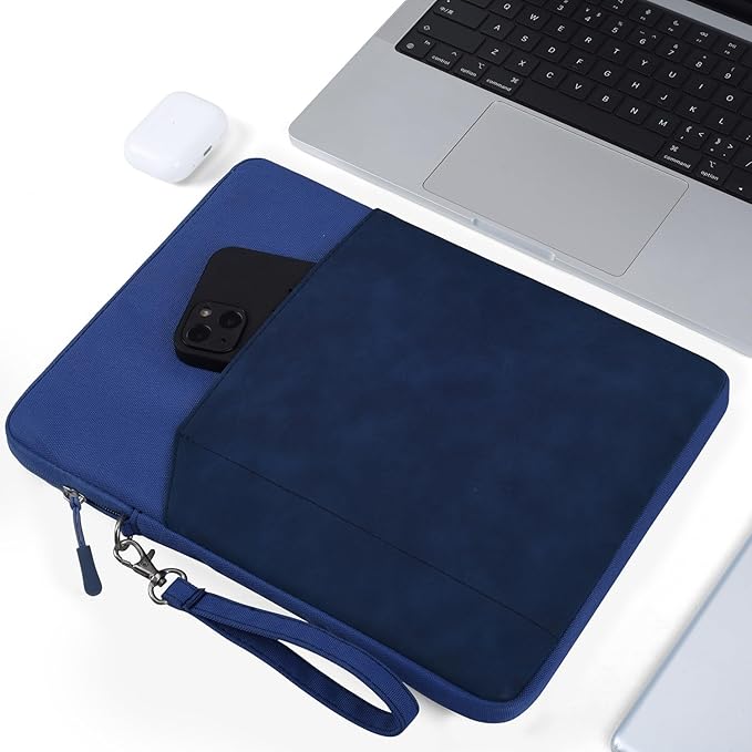 CAAORDKSO 9-11 Inch Tablet Sleeve Bag Carrying Case for 11 inch iPad A16 / 11 inch iPad Air M3 & M2 / 11" iPad Pro M4 / 10.2" 10.5" 10.9 inch iPad Pro Air, 11 Inch Samsung Galaxy Tab A9+ Bag,Dark Blue