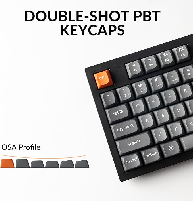Keychron K10 Max Wireless Custom Mechanical Keyboard, QMK 2.4 GHz Bluetooth Full-Size with Hot-swappable Keychron Super Brown Switch Compatible with Mac Windows Linux (RGB Backlit)