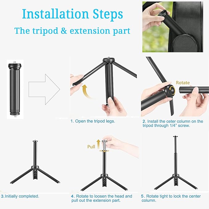 9" LED Video Light, Dimmable Camera Light with Built-in 5000mAh Li-ion Battery, CRI 97, Type C Ports, 3000-6500K Photo Light for Studio/Outdoor Photography, Vlog,Video Conference, Live Stream