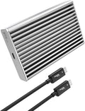 ANYOYO NVMe M.2 SSD Enclosure, 40Gbps NVMe Enclosure Up to 8TB SSD, Tool-Free Aluminum Case with Triple Fins Heat Dissipation, Compatible with Thunderbolt 3/4 & USB4/3.2/3.1/3.0/2.0 M1 M2 Pro/Max