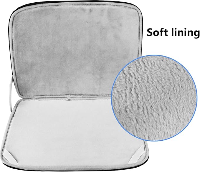 Laptop Case, Protective Computer Sleeve Carrying Bag Compatible with 13 inch New MacBook Air M2/A2681 M1/A2337, New MacBook Pro M2/A2686 M1/A2338/ 12.9-inch iPad Pro 6th/5/4/3rd Generation, Black